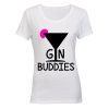 Gin Buddies - Ladies - T-Shirt - White Photo