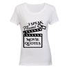 I Speak Fluent Movie Quotes - Ladies - T-Shirt - White Photo