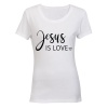 Jesus is Love - Ladies - T-Shirt - White Photo