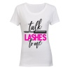Talk Lashes to Me - Ladies - T-Shirt - White Photo