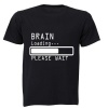 Brain Loading - Please Wait - Adults - T-Shirt - Black Photo