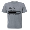 Brain Loading - Please Wait - Adults - T-Shirt - Grey Photo