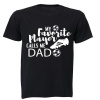 My Favorite Player Calls Me DAD - Adults - T-Shirt - Black Photo