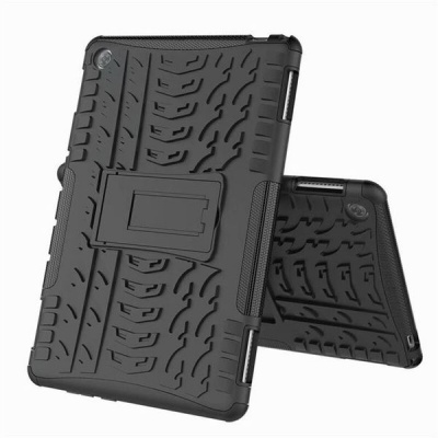Photo of TUFF-LUV Rugged Case & Stand for Huawei M5 Lite - Black