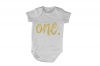 ONE - Glitter Gold - Baby Grow Photo
