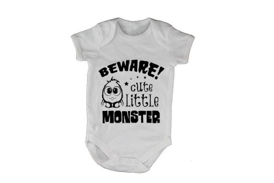 Photo of Beware - Cute Little Monster! - Baby Grow