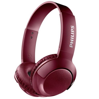 Photo of Philips Bass Bluetooth On-Ear Headphones with Mic Red SHB3075RD/00