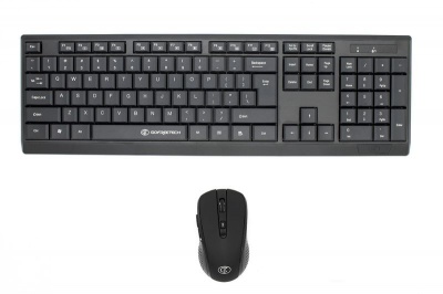 GoFreeTech Wireless Keyboard and Mouse Combo Black