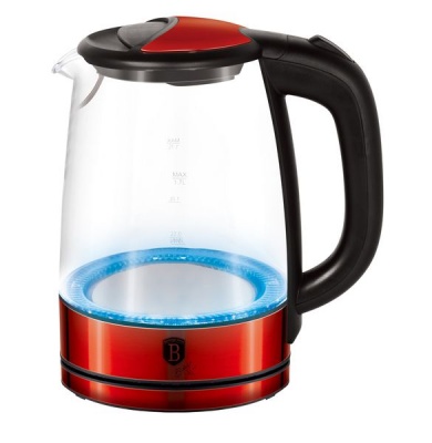 Photo of Berlinger Haus 1.7 Litre Electric Glass Kettle - Burgundy Metallic