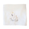 Graceful Swan Cellular Cotton Baby Blanket Photo