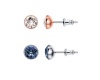 Civetta Spark Chene Stud earring- Swarovski Clear & Demin Blue Crystal Photo