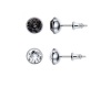 Civetta Spark Chene Stud earring- Swarovski Clear & Silver Night Crystal Photo
