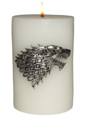 Photo of Game of Thrones House Stark Sculpted Insignia Candle