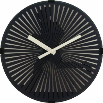 Photo of NeXtime 30cm Running Man Motion Plastic Round Wall Clock - Black