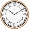 NeXtime 30cm Kyle Plastic Round Wall Clock - White & Matt Rose Photo