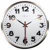 NeXtime 55cm Super Station Stainless Steel Round Wall Clock - White Photo