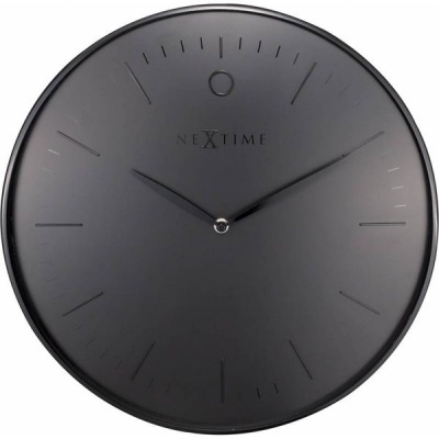 Photo of NeXtime 40cm Glamour Dome Shaped Glass & Metal Round Wall Clock