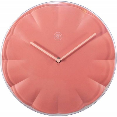 Photo of NeXtime 29cm Sweet Coral Plastic Round Wall Clock - Pink
