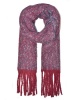 Lily & Rose Lush Multi Tone Oversized Tassel Scarf - Maroon & Navy Photo