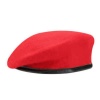 Red Wool Beret Cap - 58cm (Adjustable Photo