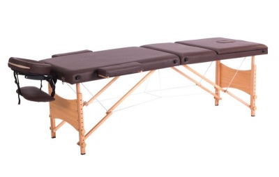 Photo of Hazlo Massage Table Bed - 3 Section - Coffee