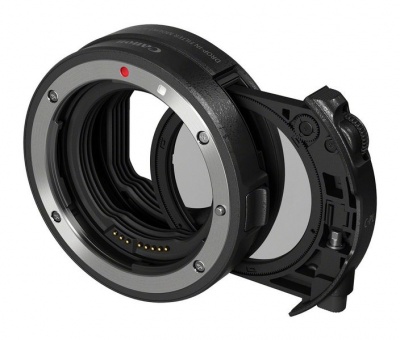 Photo of Canon Drop In Filter Mount Adapter EF-EOS R with Circular Polarizer Filter