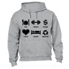 Eat - Train - Work.. - Hoodie - Grey Photo