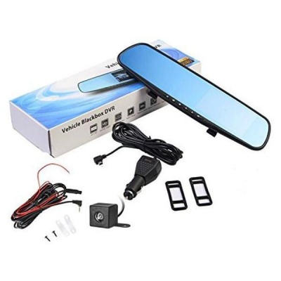 Photo of Rearview Mirror Dual Channel DVR Camera Recorder Dash Cam