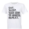 Eat - Sleep - Take Kids to Sports - Adults - T-Shirt - White Photo