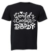 World's Coolest Daddy - Adults - T-Shirt - Black Photo