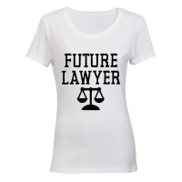 Future Lawyer Ladies T Shirt White