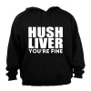 Hush Liver - You're Fine - Hoodie - Black Photo