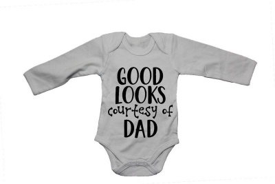 Photo of Good Looks Courtesy of Dad - LS - Baby Grow