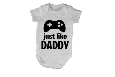 Photo of Just Like Daddy - Gamer - SS - Baby Grow