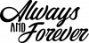 Always & Forever Wall Art Sticker - Black Photo