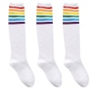 Knee Socks 3 Set White Retro Photo