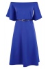 Closet London Ladies Of-The-Shoulder A-Line Dress - Blue Photo