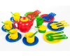 Greenbean Multi-Coloured Tea & Dinner Set: 34 Pieces Photo
