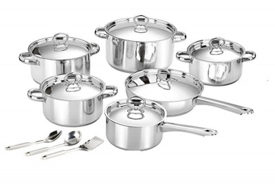 Photo of 15 Piece Stainless Steel Cookware set