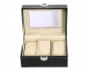 Hazlo PU Leather Watch Display Storage Case Box Organizer - 3 Grid Photo