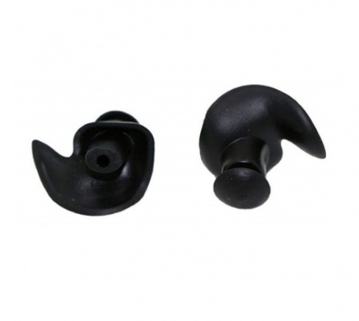 Photo of Waterproof Swimming Soft Silicone Earplugs - Black