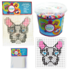 JKA - Iron On Craft Bead Toy - Lrg Square Pegboard/Bulldog - Starter Kit Photo