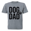 Dog Dad - Side Paw - Adults - T-Shirt - Grey Photo