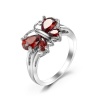DHAO Women's Fashion Jewellery Ring Butterfly Crystal Photo