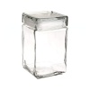 Anchor Hocking - Stackable Square Glass Canister Jar Glass Lid 1.4 Litre Photo