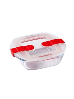 Photo of Pyrex Cook & Heat Square Roaster with lid 14x12cm