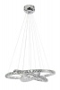 Bright Star Lighting 3 Ring LED Circular Pendant with Crystals Photo