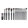 18 Pieces Profesional Wooden Synthetic Cosmetics Makeup Brush Kit Photo