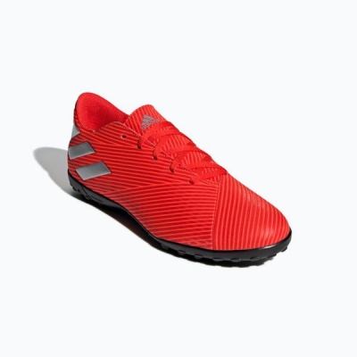 Photo of adidas Men's Nemeziz 19.4 Turf Soccer Shoes - Red/Silver