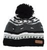 SKA Black and Grey Fur Lined Beanie Photo
